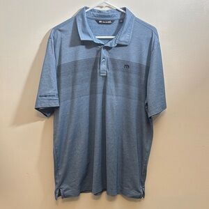 Travis Mathew Blue Polo Shirt XL